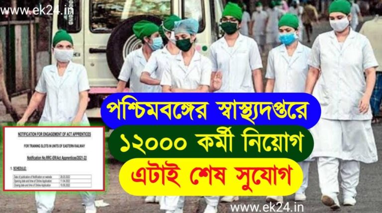 WB Health Recruitment 2022