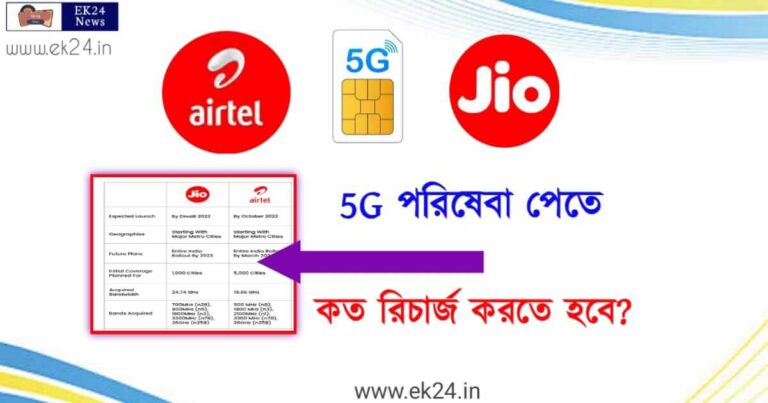 Jio Vs Airtel 5G Plans list in India