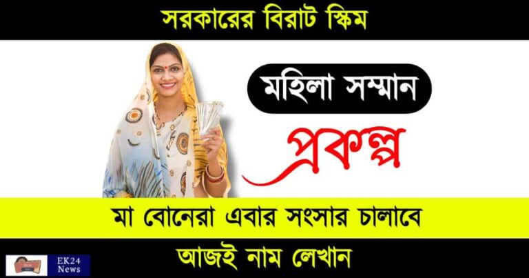 মহিলা সম্মান প্রকল্প (Mahila Samman Savings Certificate Scheme Interest Rates)