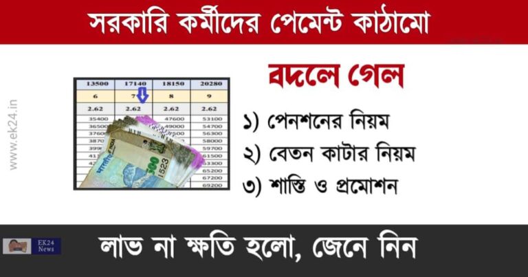 Old Pension Scheme for Government Employees (বেতন পেনশন কাঠামো বদল)