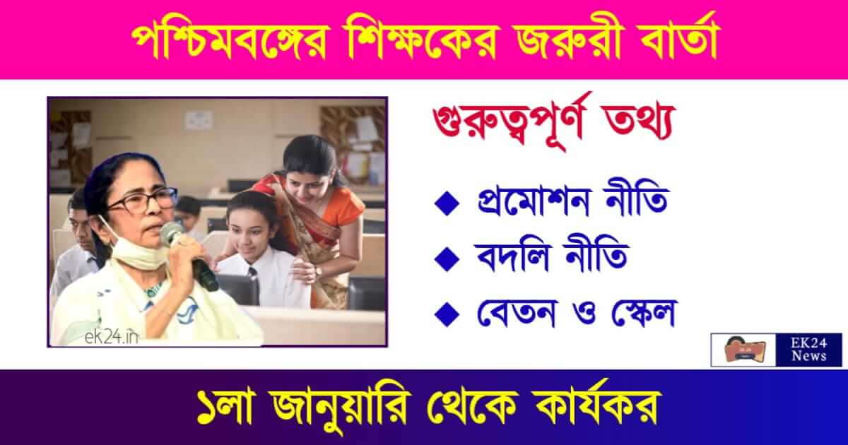 School Teacher (পশ্চিমবঙ্গের শিক্ষক ও শিক্ষিকা)