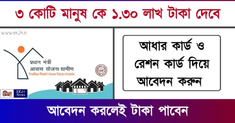 প্রধানমন্ত্রী আবাস যোজনা (प्रधानमंत्री आवास योजना), PM Awas Yojana বা বাংলা আবাস যোজনা