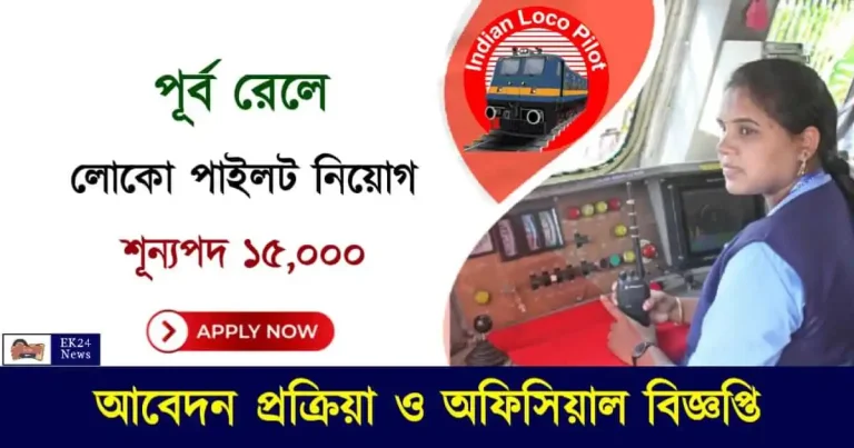 RRB Eastern Railway Loco Pilot Recruitment