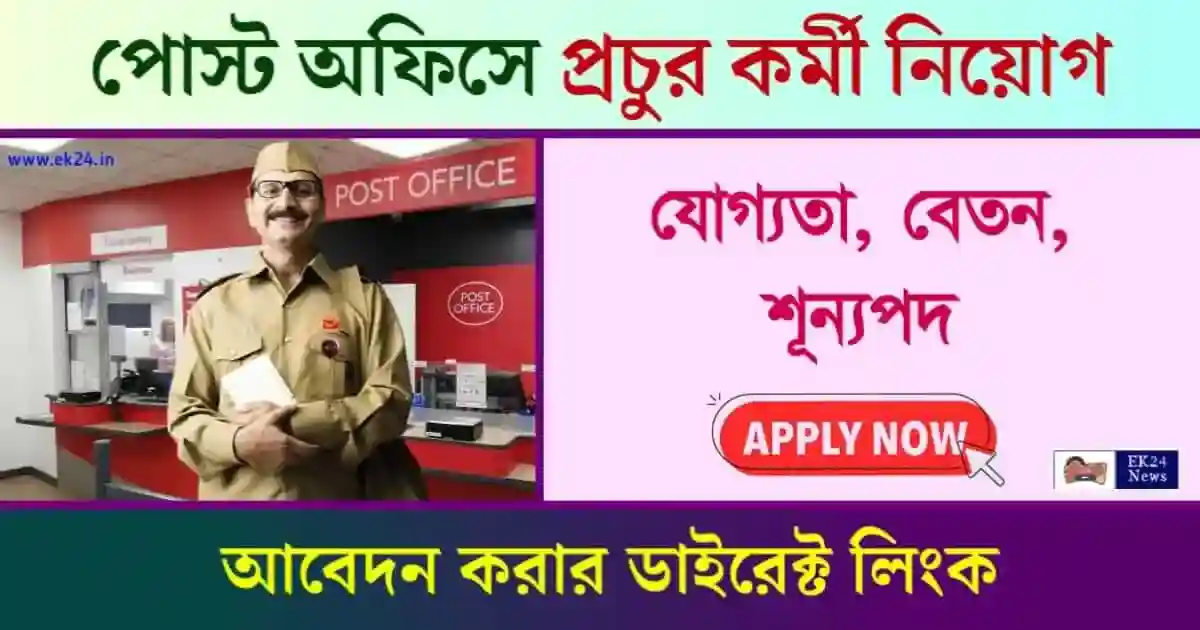 India Post Recruitment 2024 (Post office Recruitment)