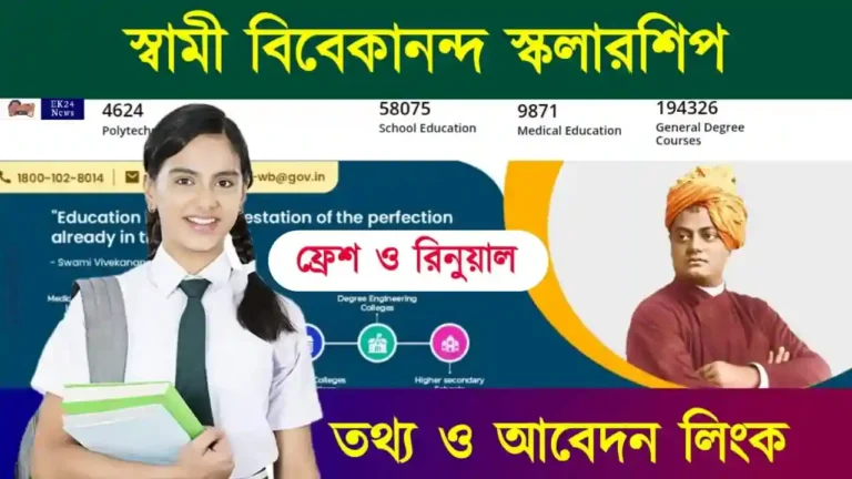 স্বামী বিবেকানন্দ স্কলারশিপ (SVMCM Swami Vivekananda Scholarship)