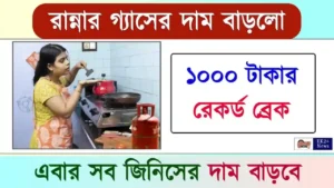 রান্নার গ্যাসের দাম (Liquefied petroleum gas LPG Price)